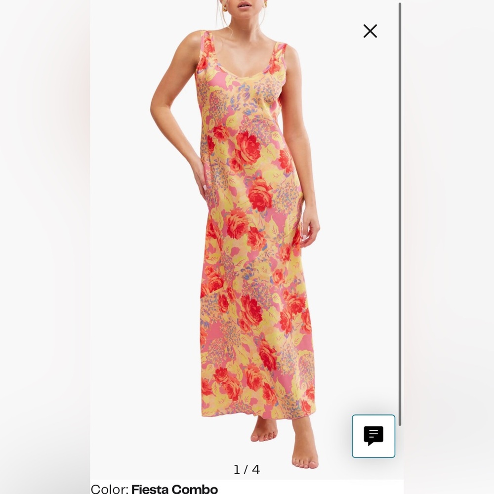 Free People Worth the Wait Floral Maxi